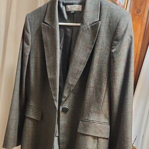 Tahari Gray Plaid Women's Blazer